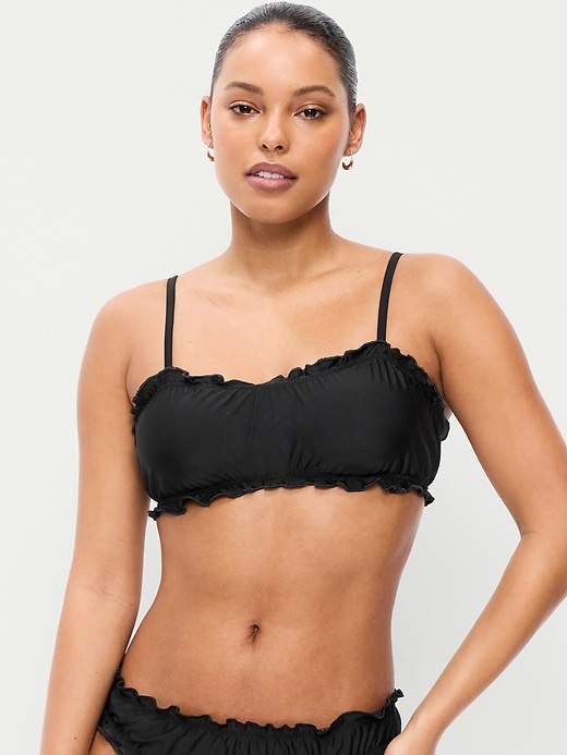 Image number 1 showing, Scoop-Neck Ruffle Swim Top