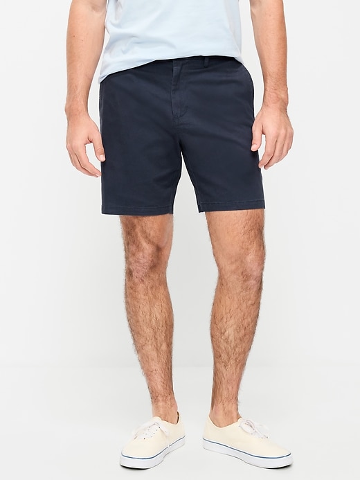 Image number 2 showing, Slim Built-In Flex Rotation Chino Shorts -- 8-inch inseam