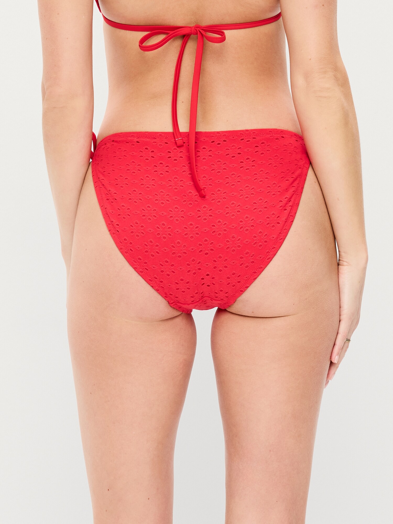 Низ бикини, крой бикини, на завязках, шитьё — Old Navy, цвет: Amaryllis — фото 2
