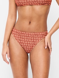 Mid-Rise Bikini Swim Bottoms
