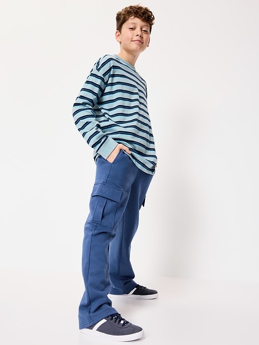Image number 3 showing, Favorite Fleece Baggy Cargo Sweatpants for Boys