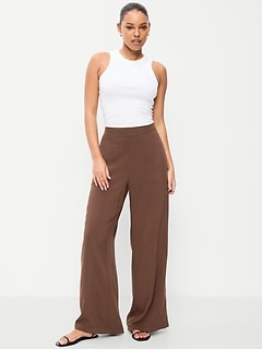 High-Waisted Playa Wide-Leg Pants