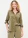 Linen-Blend Loose Button-Down Shirt - image 5
