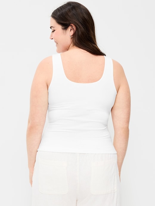 Image number 6 showing, Hug Double-Layer Scoop-Neck Tank Top
