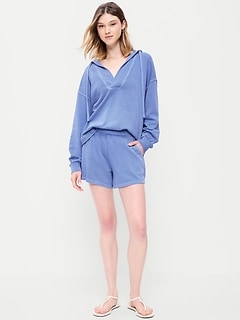 Extra High-Waisted Sweat Shorts -- 5-inch inseam