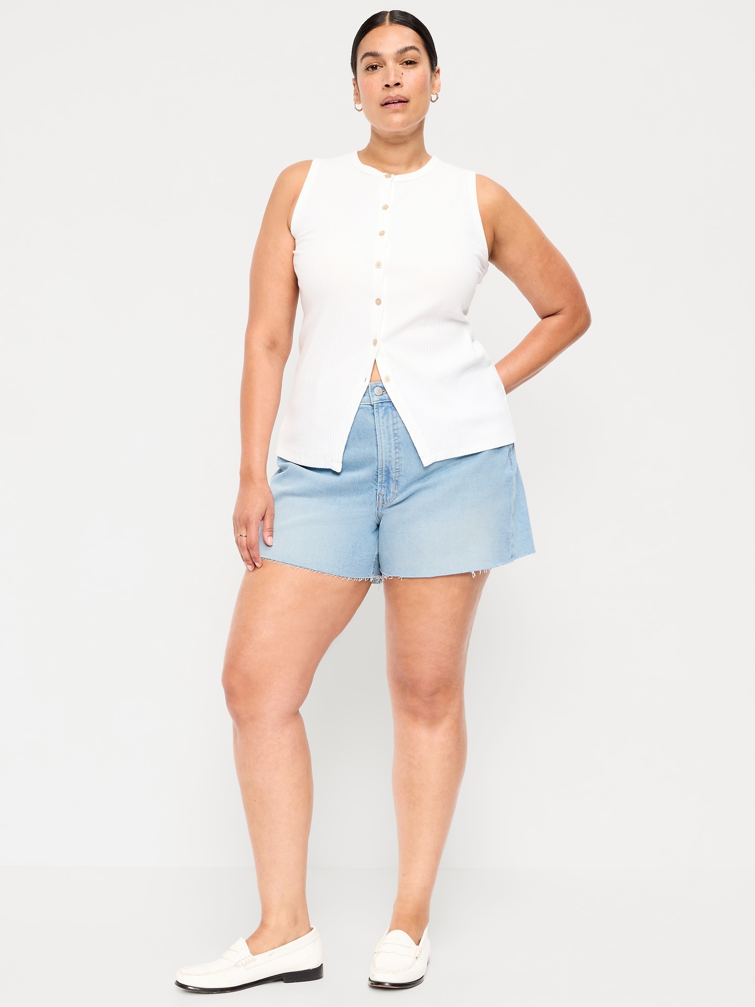 High-Waisted OG Jean Shorts - 4-inch inseam
