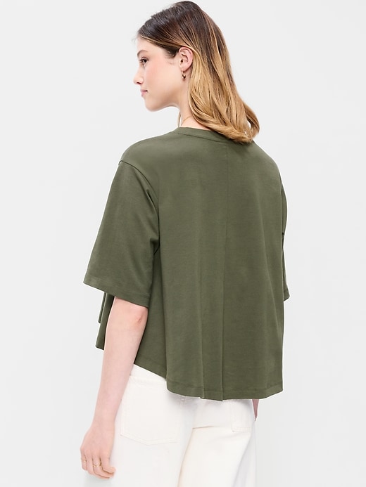 Image number 2 showing, Short-Sleeve Trapeze T-Shirt