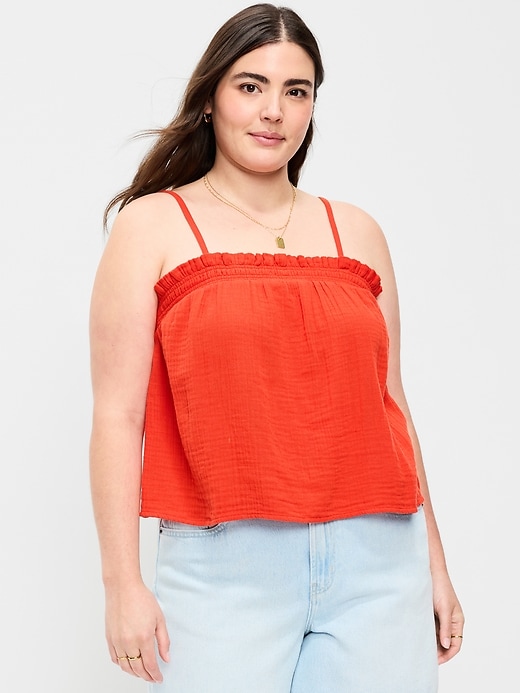 Image number 5 showing, Open-Back Smocked Tank Top