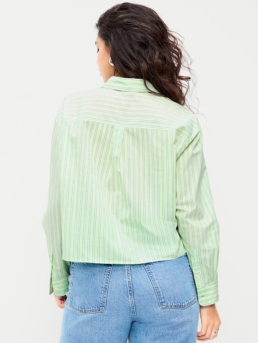 Image number 6 showing, Cropped Button-Down Shirt