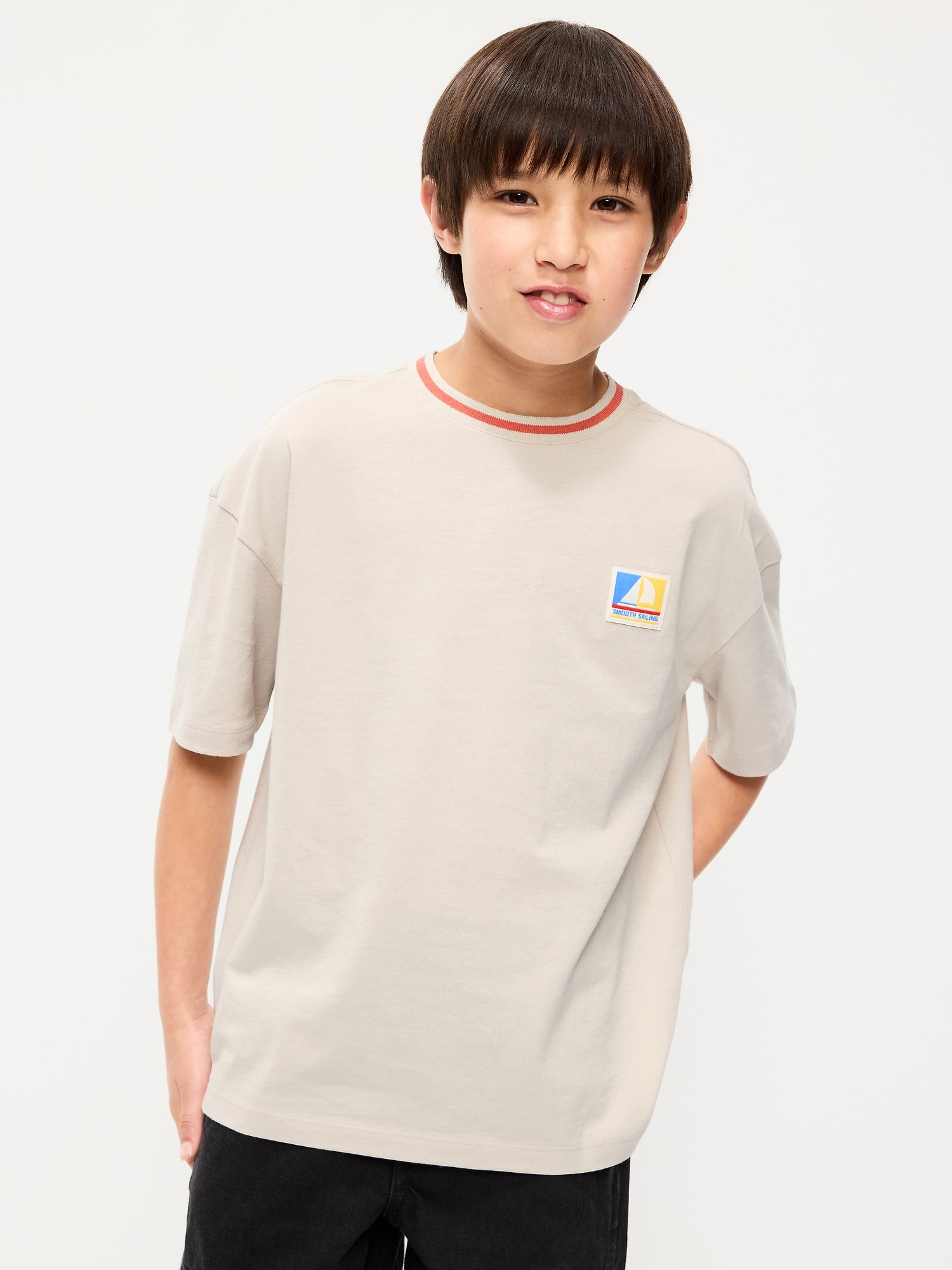 Oversized Short-Sleeve Graphic T-Shirt for Boys