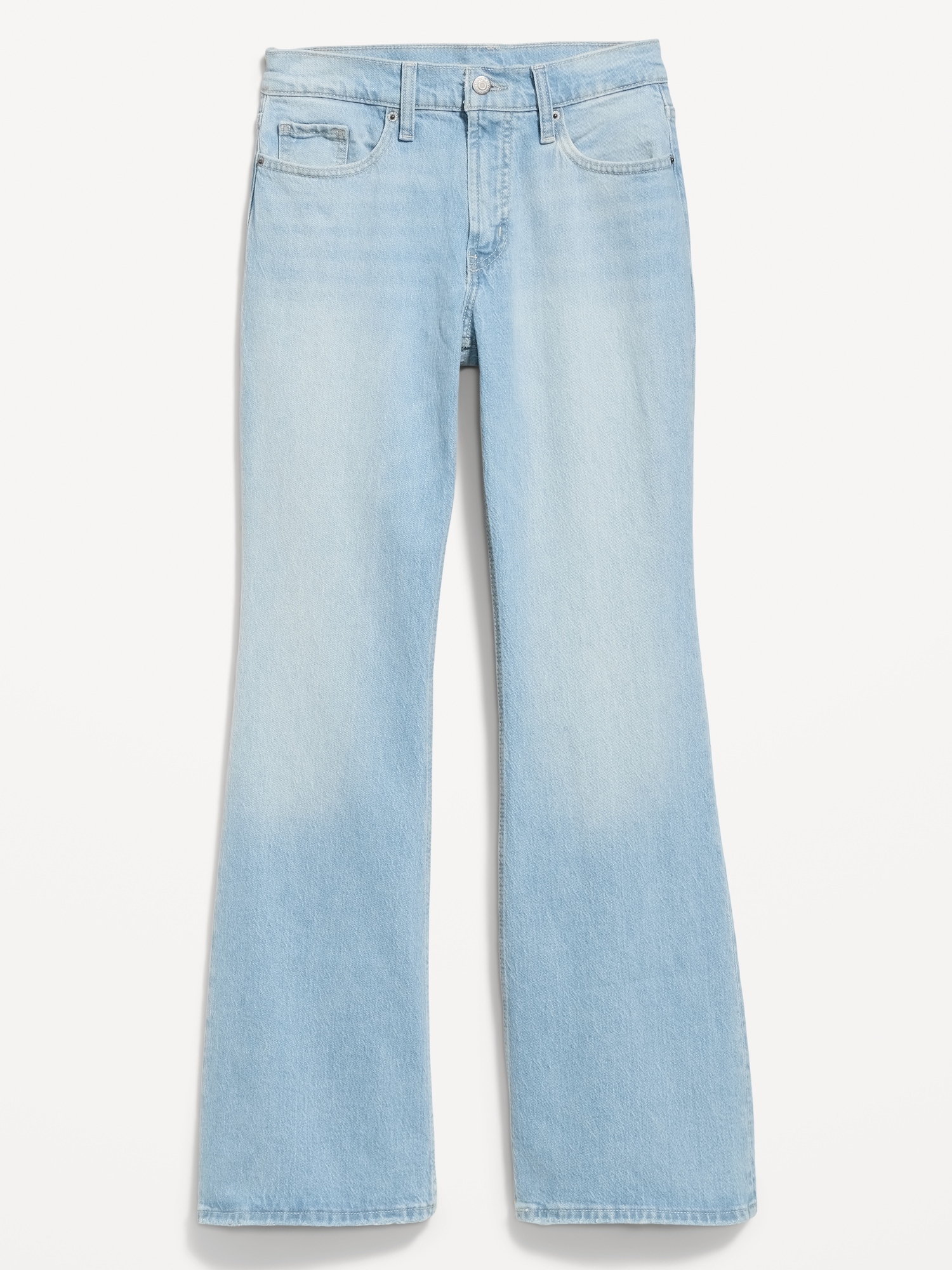 Mid-Rise Loose Boot-Cut Jeans