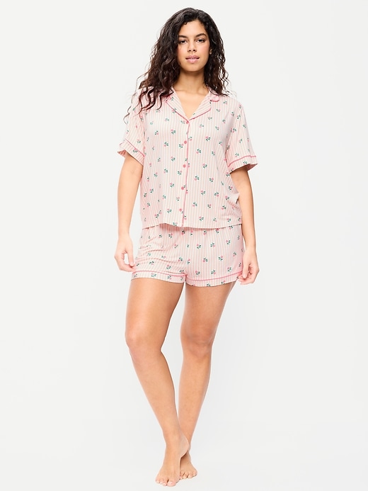 Image number 5 showing, Sunday Sleep Knit Jersey Short Set