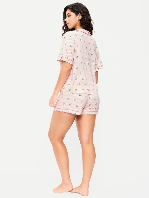 Image number 6 showing, Sunday Sleep Knit Jersey Short Set