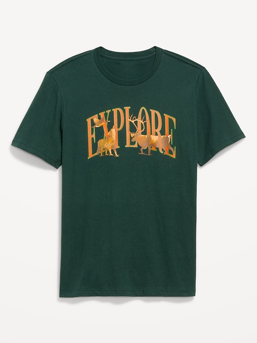 Image number 1 showing, Crew-Neck Graphic T-Shirt