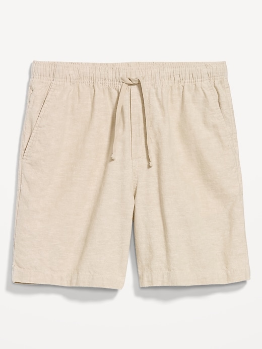 Image number 1 showing, Linen-Blend Jogger Shorts -- 7-inch inseam