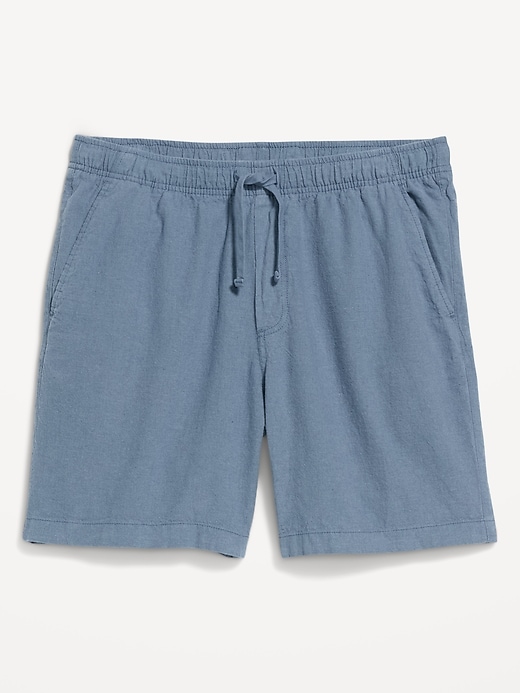 Image number 1 showing, Linen-Blend Jogger Shorts -- 7-inch inseam