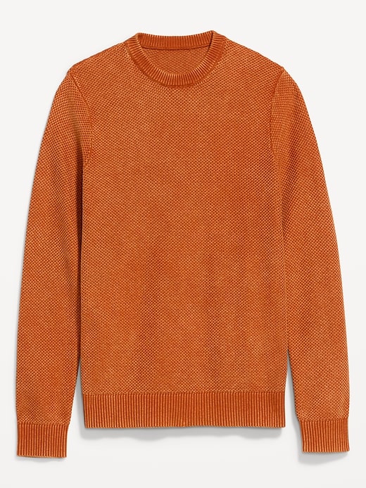 Image number 3 showing, Washed Crew-Neck Sweater