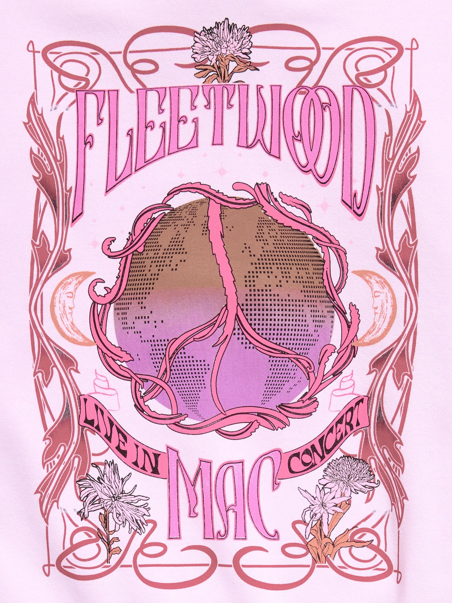 Fleetwood Mac™ Oversized Graphic Tunic Hoodie for Girls