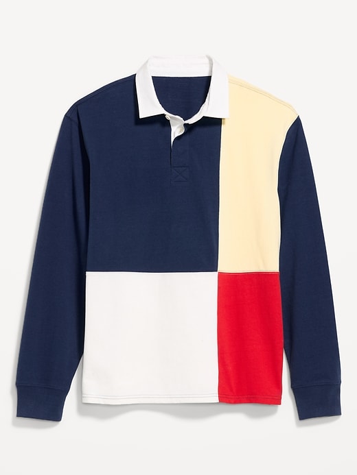 Image number 2 showing, Color-Block Rugby Polo