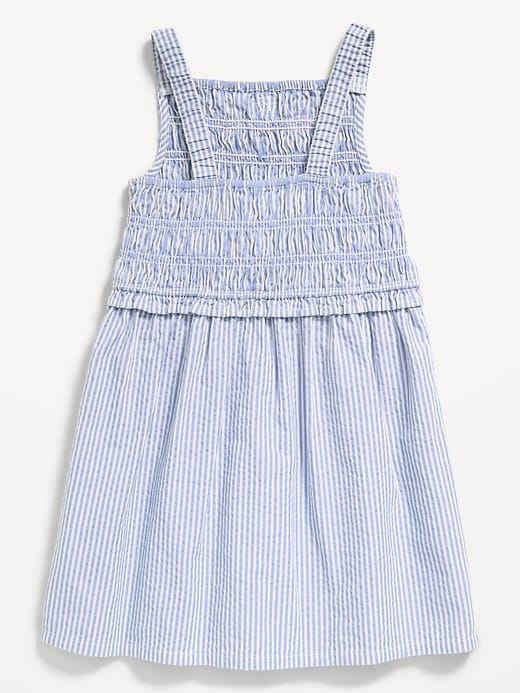 Image number 2 showing, Sleeveless Smocked Textured Dress for Toddler Girls