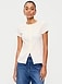 Short-Sleeve Ribbed Button-Down Top - image 2