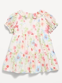 Image number 3 showing, Printed Puff-Sleeve Tiered Swing Dress for Baby