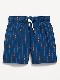 Image number 1 showing, Printed Swim Trunks for Toddler Boys