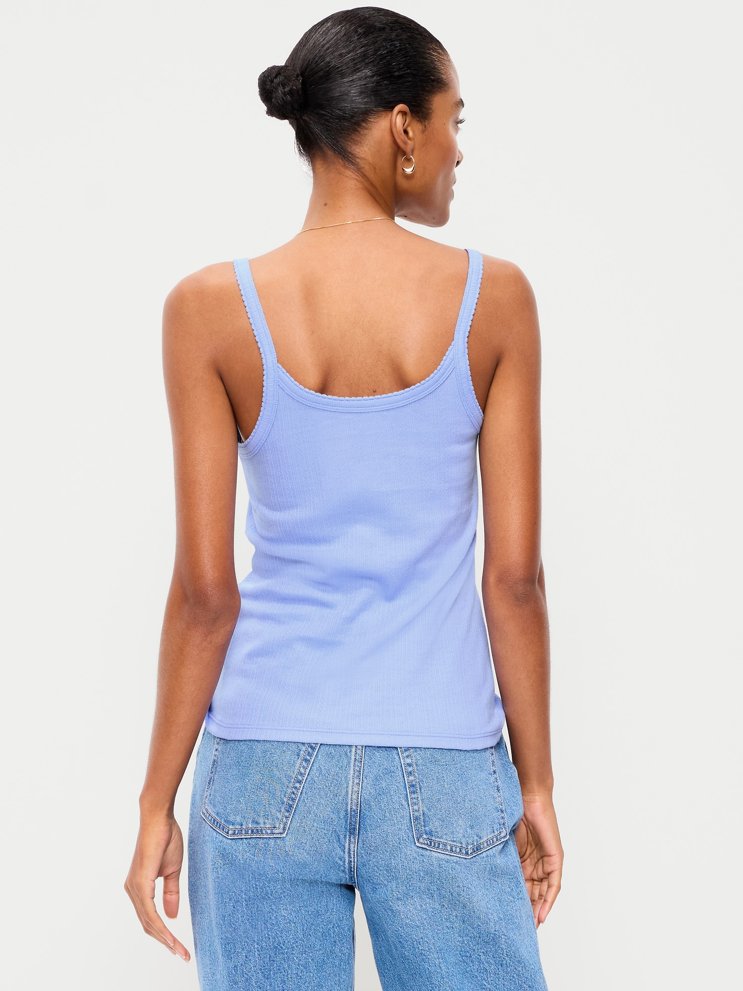 Pointelle Cami Tank Top