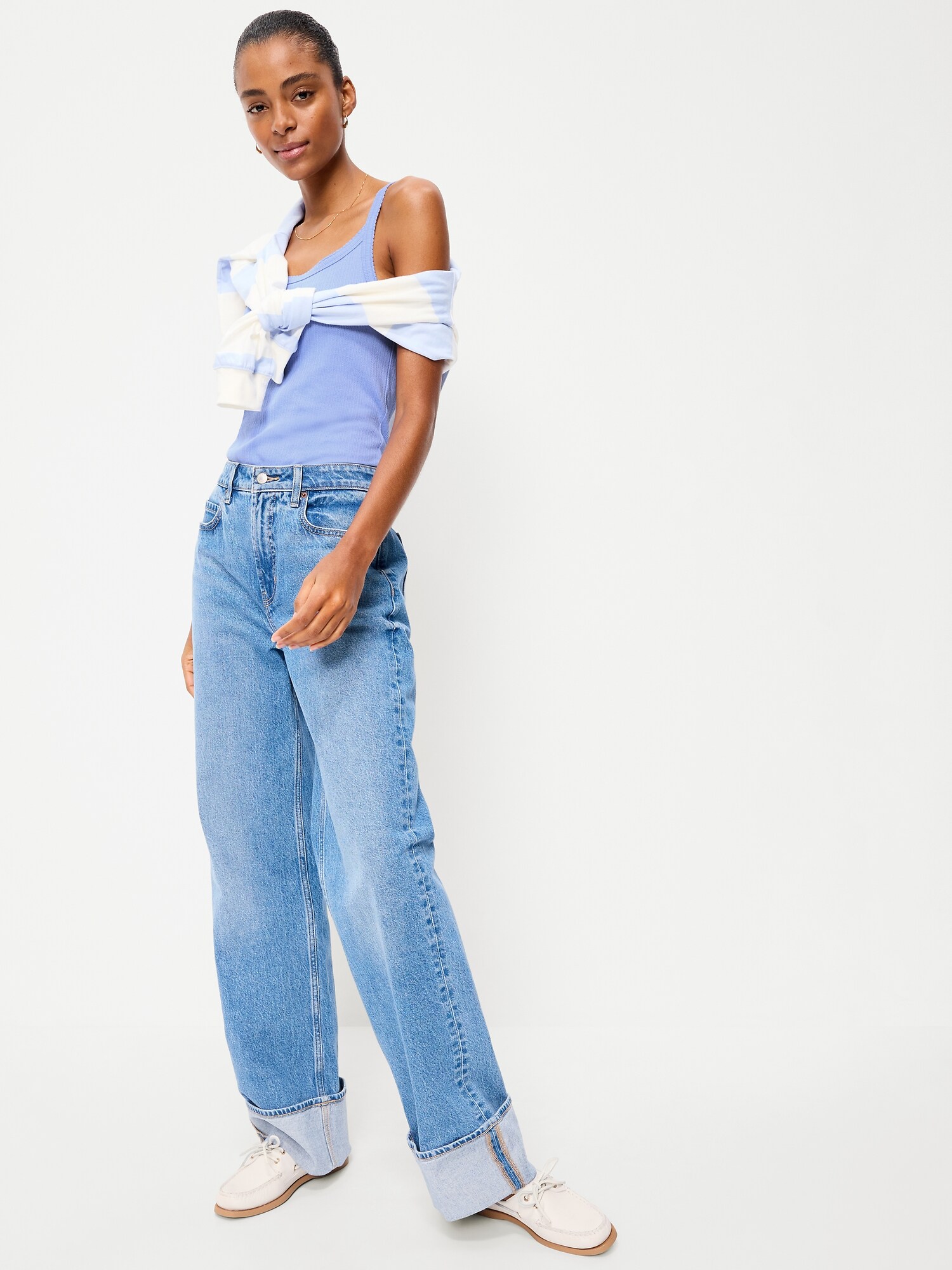 Майки, с топом на бретелях, ажурная вязка — Old Navy, цвет: Flax Flower — фото 3