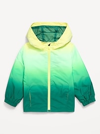 Image number 1 showing, Water-Resistant Hooded Jacket for Toddler Boys
