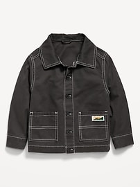 Image number 1 showing, Washed Utility Jacket for Toddler Boys