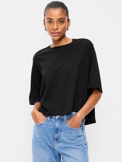 Image number 1 showing, Short-Sleeve Trapeze T-Shirt