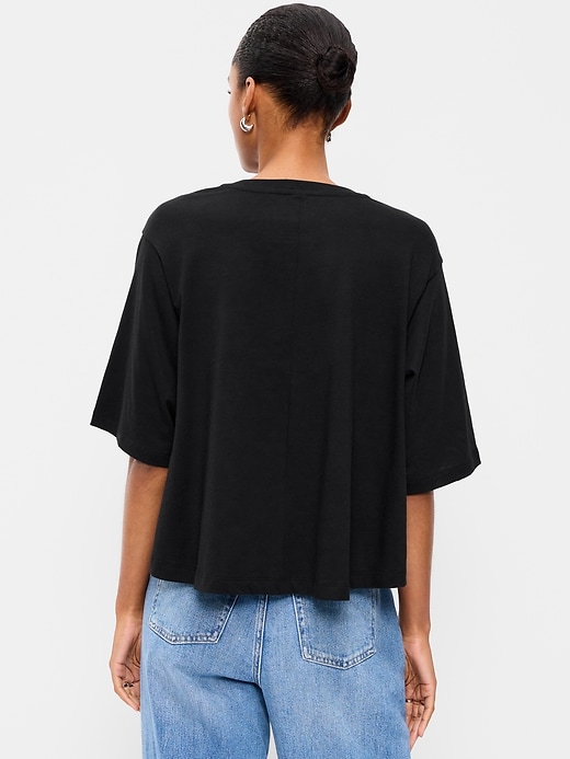 Image number 2 showing, Short-Sleeve Trapeze T-Shirt