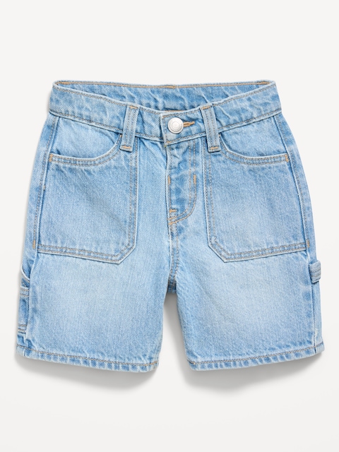 Baggy Carpenter Utility Jean Shorts for Toddler Boys