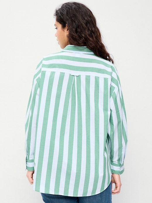 Image number 6 showing, Oversized Button-Down Boyfriend Shirt