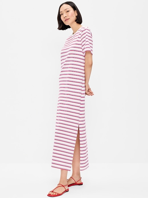 Image number 3 showing, Vintage Crew-Neck Maxi T-Shirt Dress