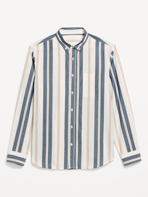 Classic Fit Everyday Striped Poplin Shirt