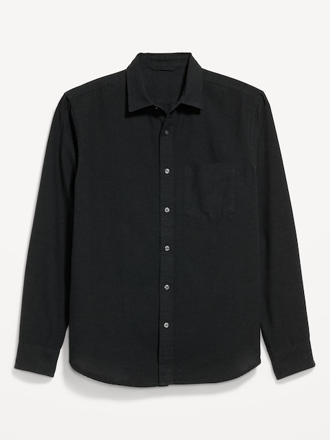 Classic Fit Linen-Blend Shirt