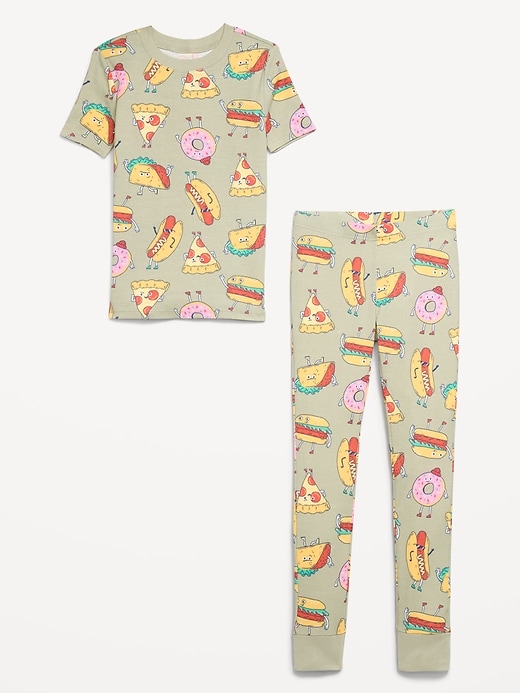 Image number 3 showing, Gender-Neutral Snug-Fit Graphic Pajama Set for Kids