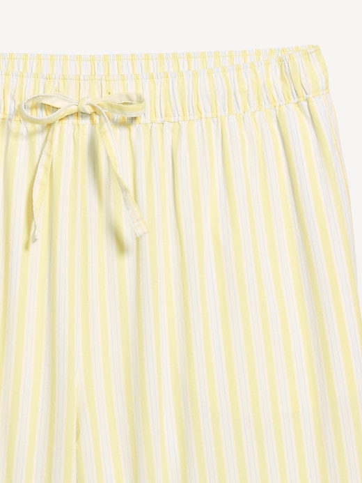 Image number 5 showing, Poplin Wide-Leg Pajama Pants