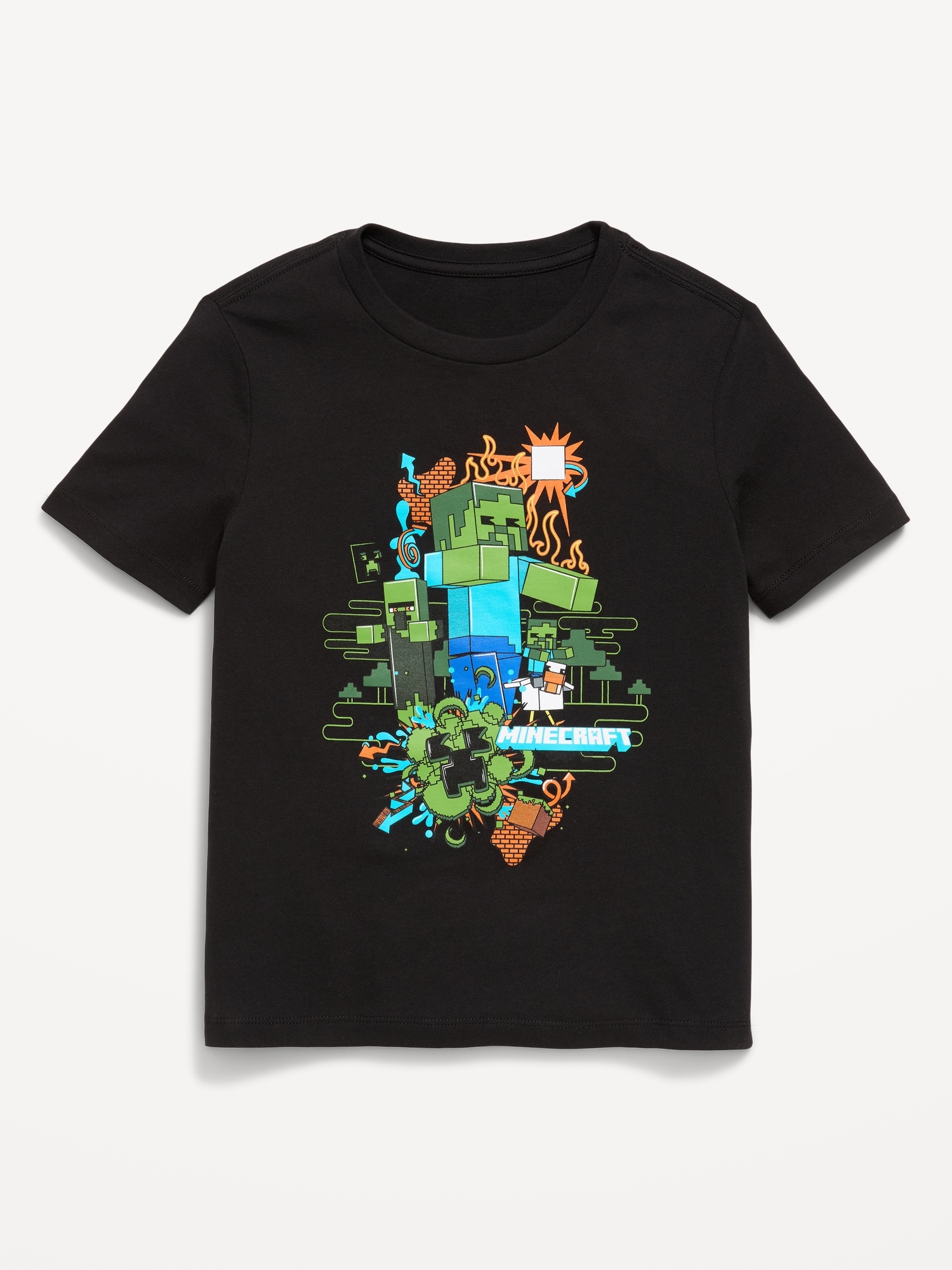 Minecraft™ Gender-Neutral Graphic T-Shirt for Kids