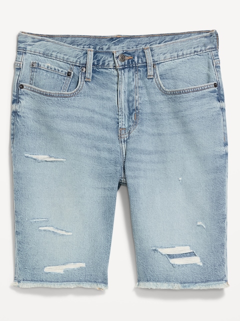 Slim Built-In Flex Jean Shorts-- 9-inch inseam