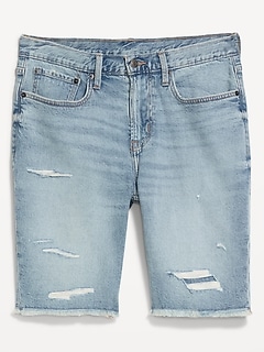 Slim Built-In Flex Jean Shorts-- 9-inch inseam