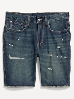 Slim Built-In Flex Jean Shorts-- 9-inch inseam