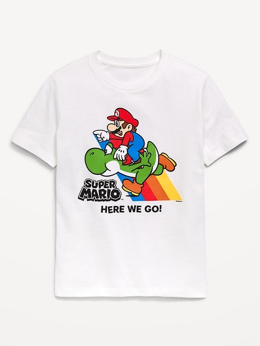 Image number 1 showing, Super Mario™ Gender-Neutral Graphic T-Shirt for Kids