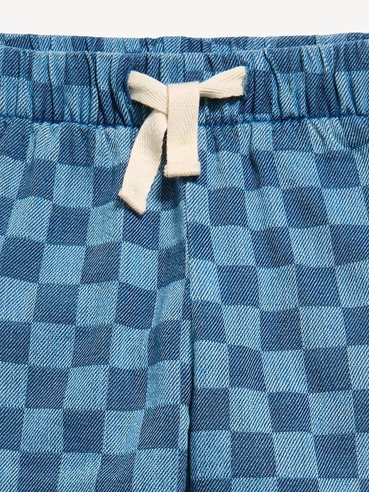 Image number 2 showing, Pull-On Chambray Jogger Pants for Toddler Girls