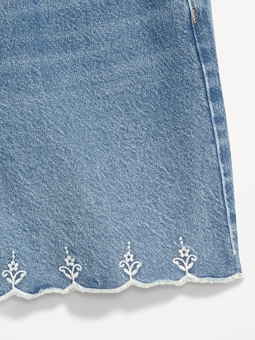 Image number 7 showing, High-Waisted Baggy Jean Shorts -- 5-inch inseam