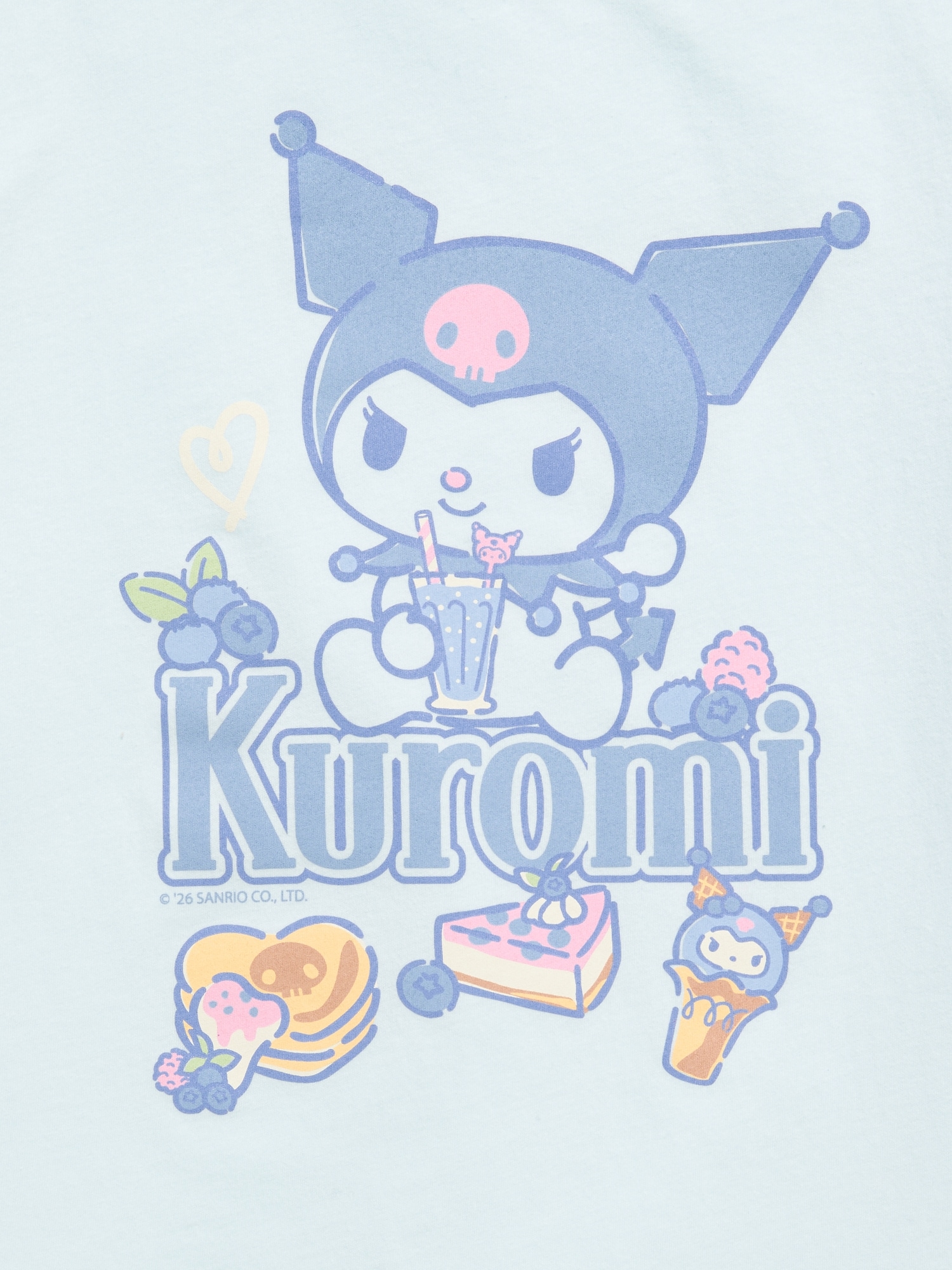 Kuromi™ Oversized Graphic T-Shirt for Girls