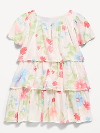 Image number 3 showing, Short-Sleeve Tiered Swing Dress for Toddler Girls