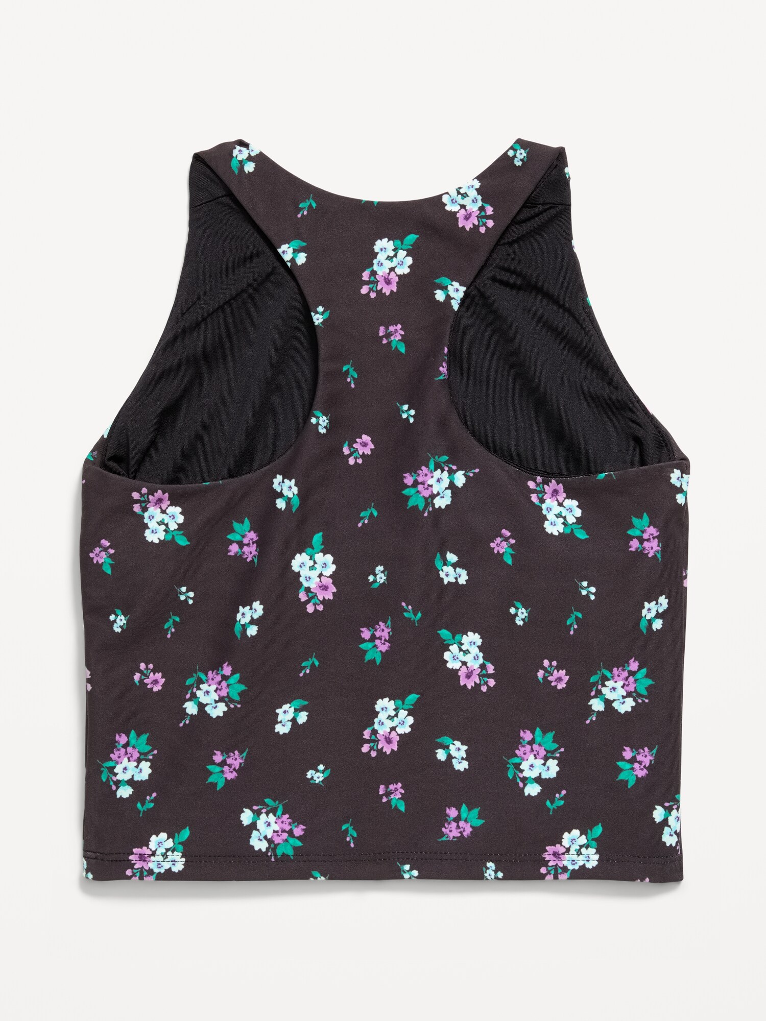 Спортивное бра PowerSoft Longline для детей — Old Navy, цвет: Чёрный с принтом — фото 4